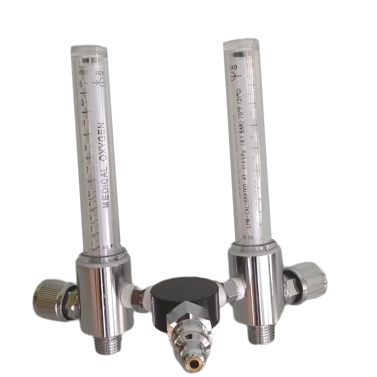 Double oxygen flow meter